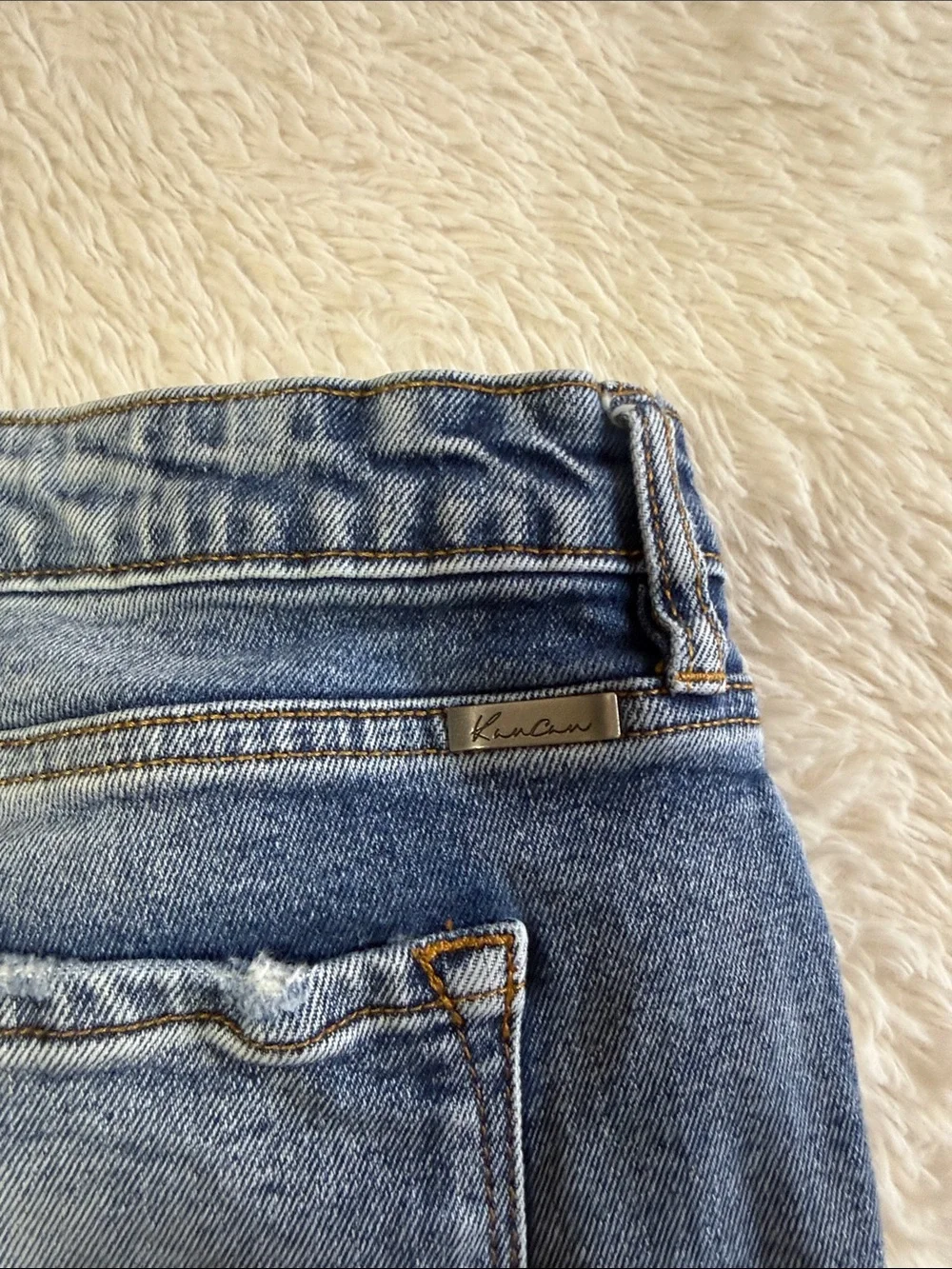 KanCan Distressed Light Blue Ripped Jeans